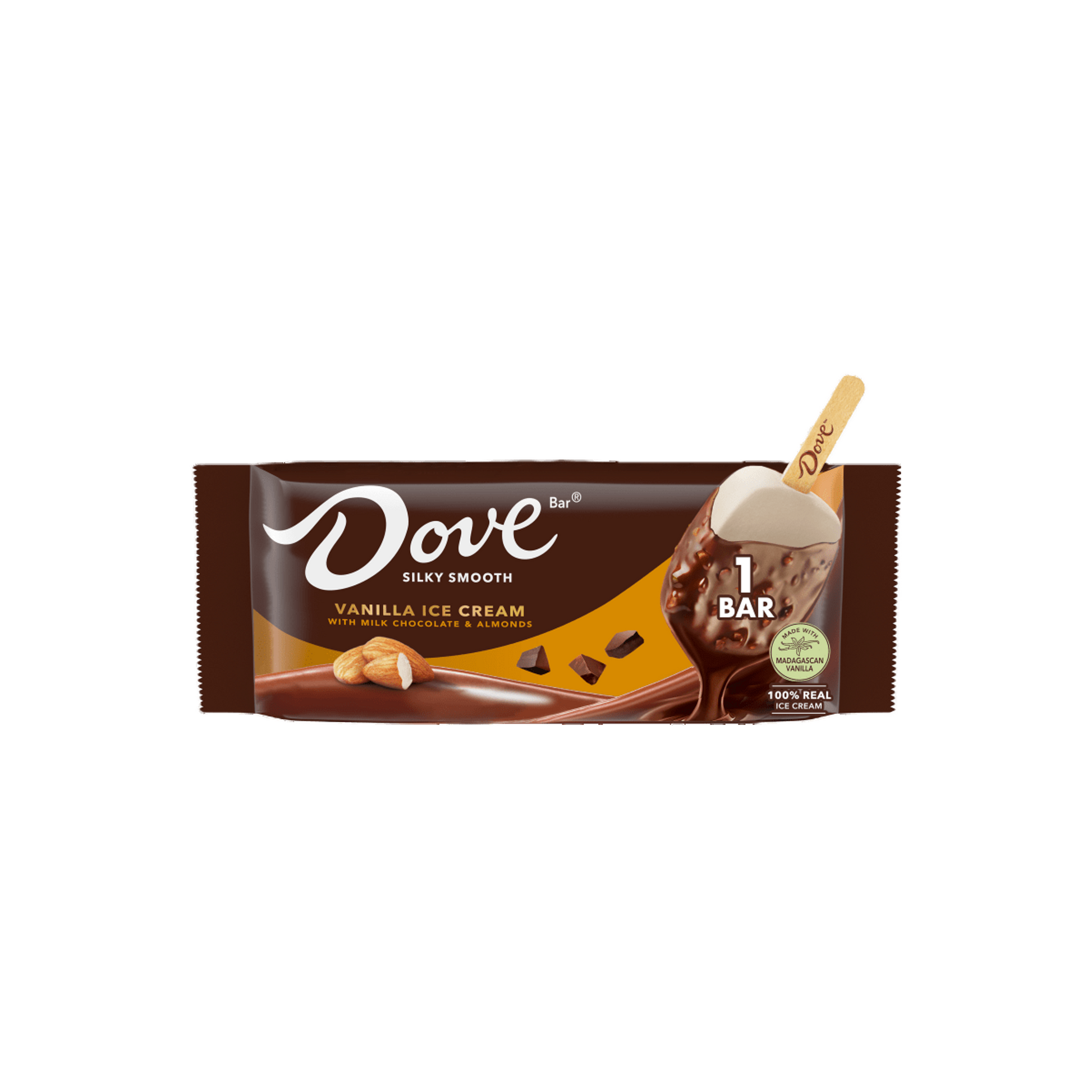Mars Dove Vanilla Ice Cream with Milk Chocolate & Almonds 2.89 fl oz