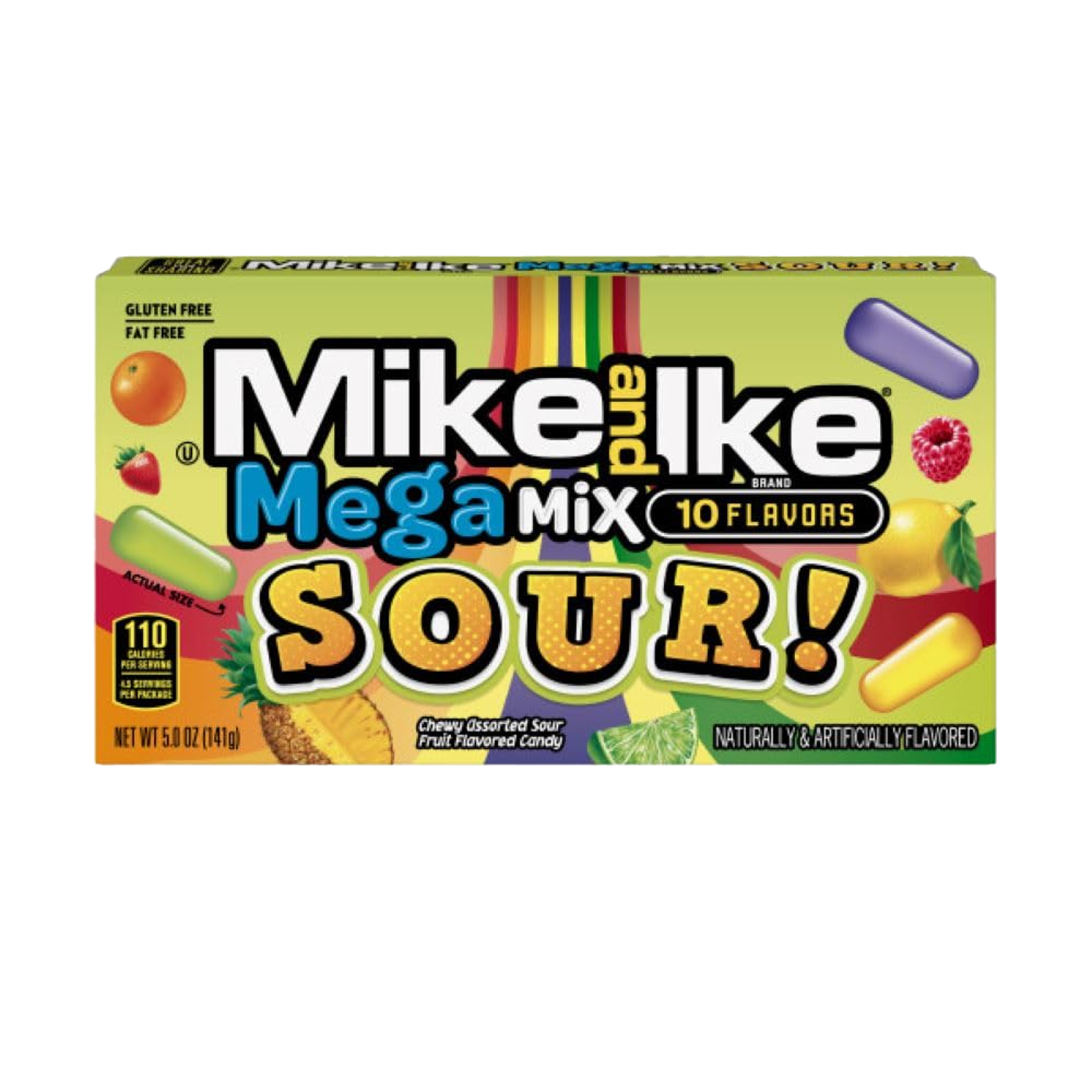Mike & Ike Fruit Candy Mega Mix Sour 5 oz
