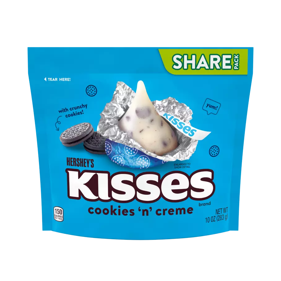 Hersheys Kisses Cookies n Creme 10 oz