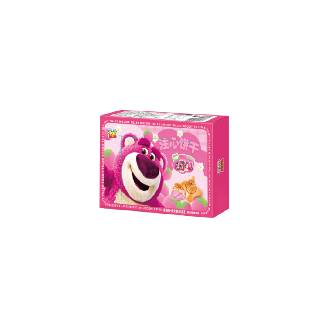 Disney Lotso Cream Filled Biscuit Strawberry 50g