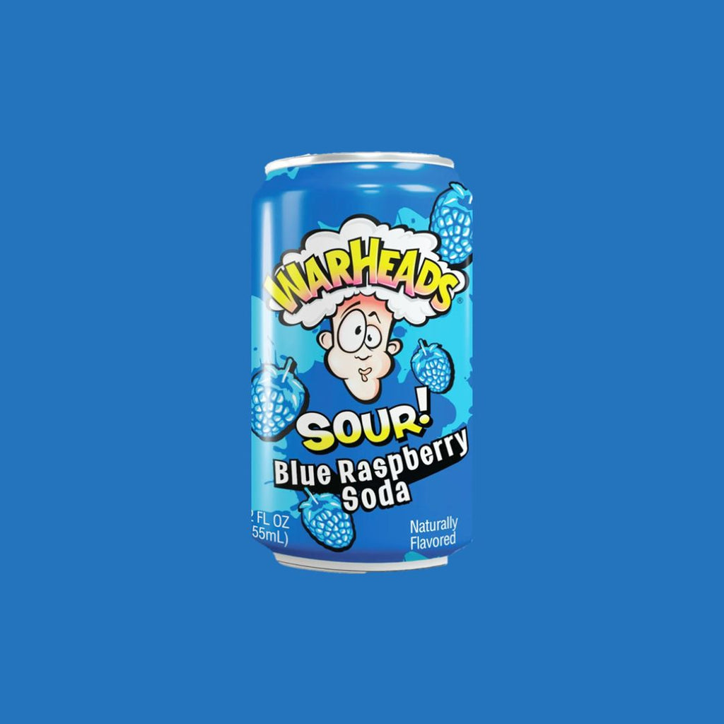 Warheads Soda Blue Raspberry 12 Oz