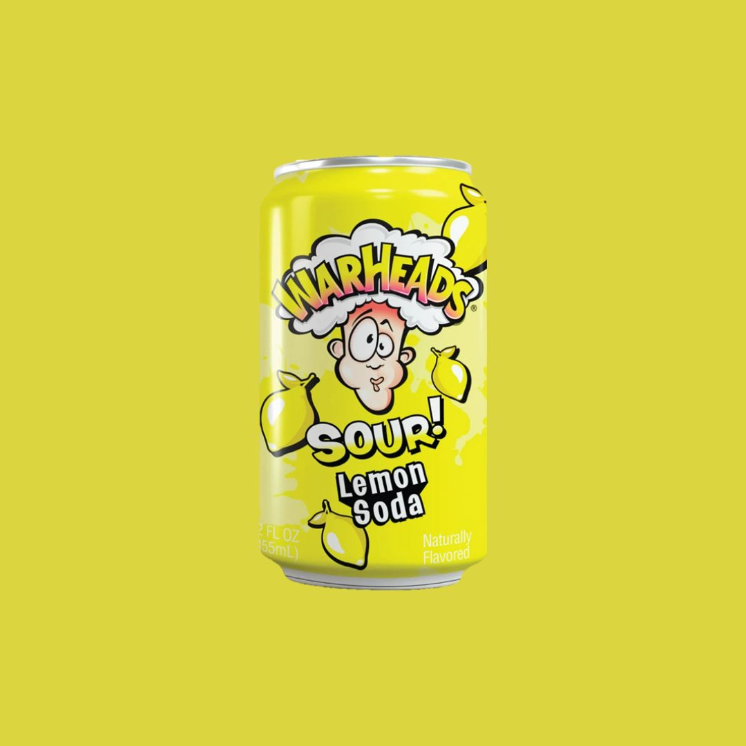 Warheads Soda Sour Lemon 12 fl oz