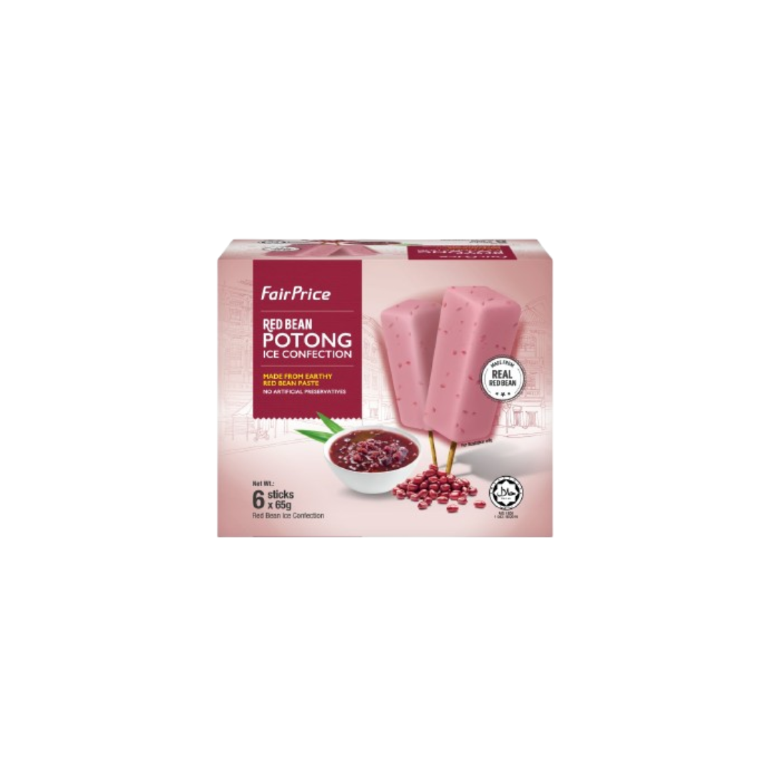 FairPrice Ice Potong Red Bean 360gr Isi 6pcs