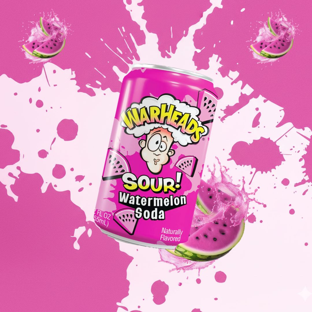 Warheads Soda Watermelon 12 fl oz