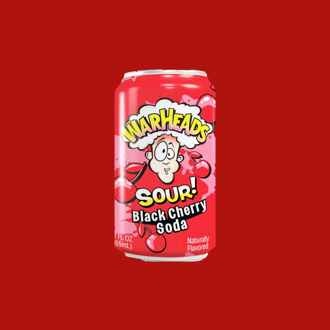 Warheads Soda Black Cherry 12 Oz