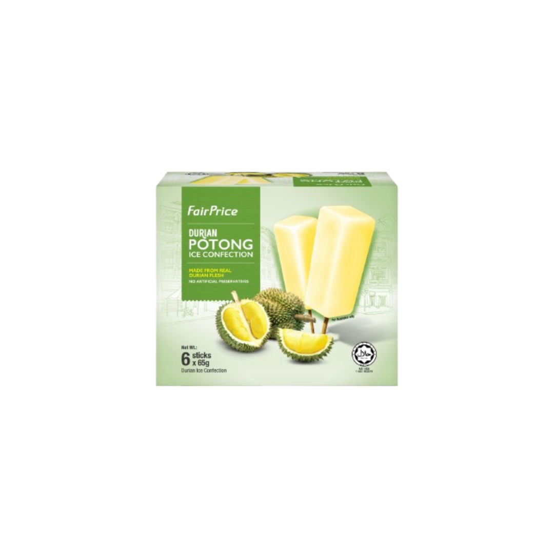 FairPrice Ice Potong Durian 360gr Isi 6pcs