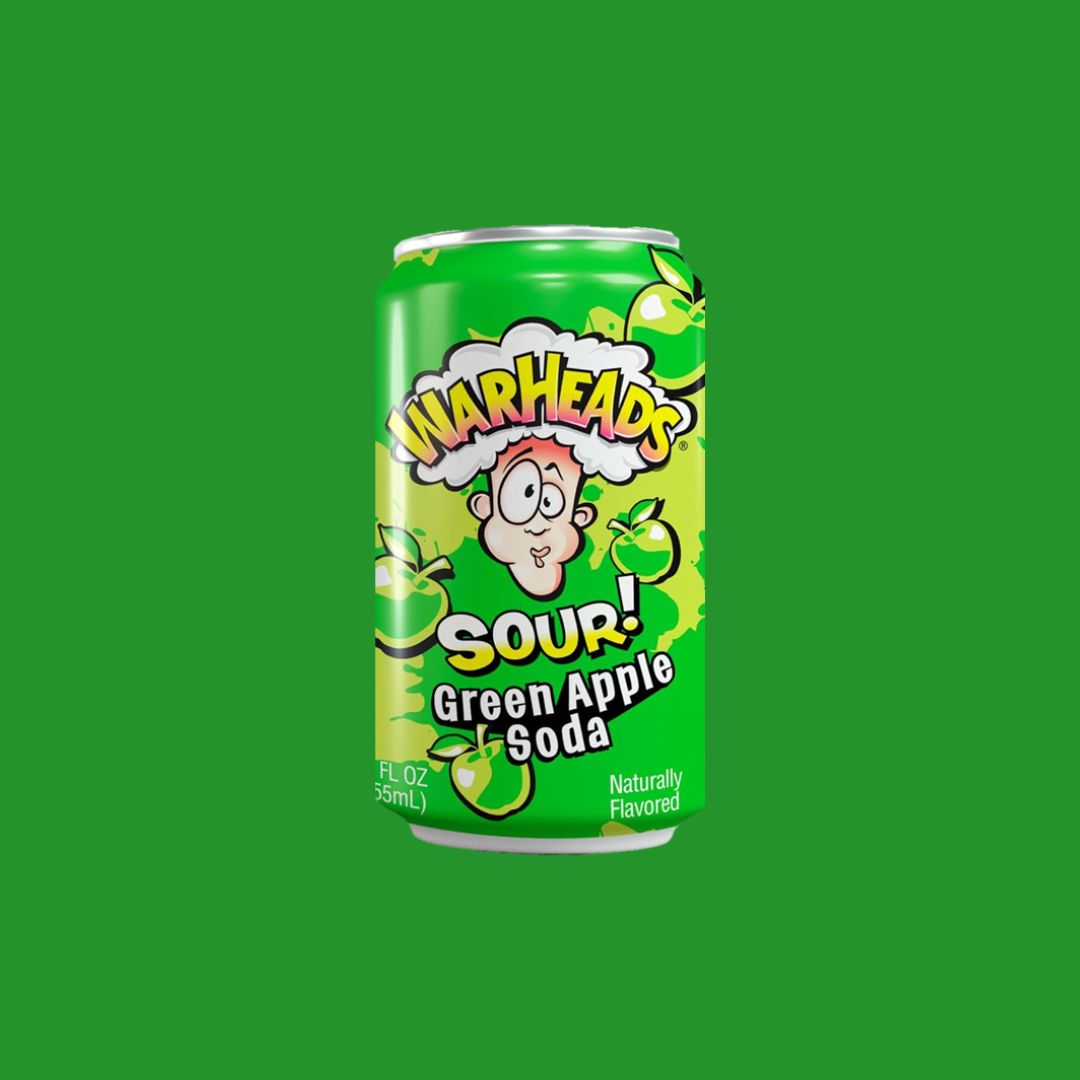 Warheads Soda Green Apple 12 fl oz