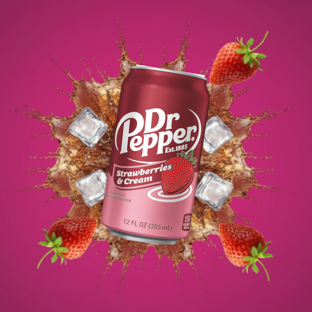 Dr Pepper Strawberries & Cream 12 fl oz