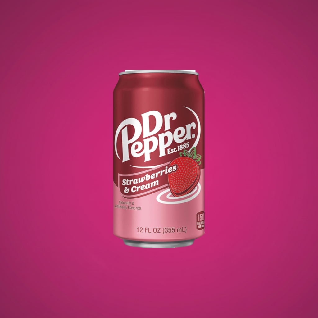 Dr Pepper Strawberries & Cream 12 fl oz