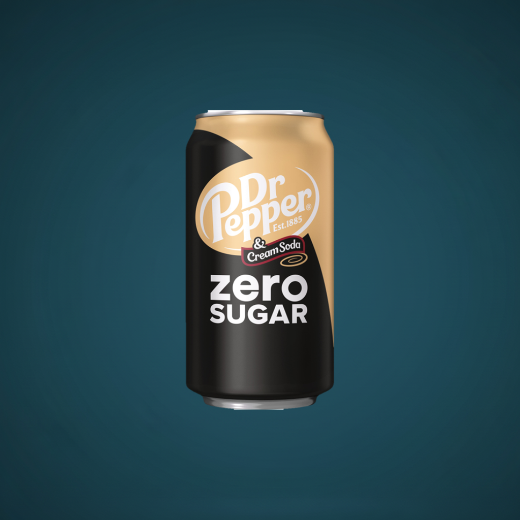 Dr Pepper Zero Sugar Cream Soda 12 fl oz