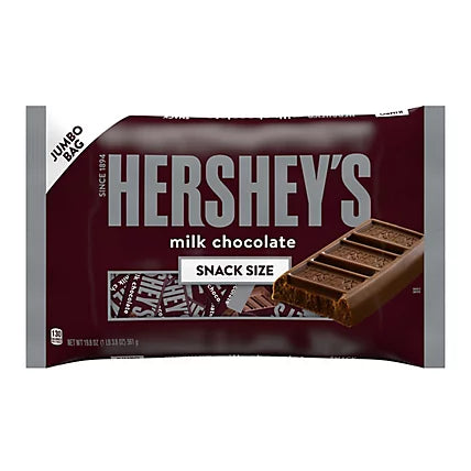 Hershey Milk Chocolate Snack Size Jumbo 19.8 oz