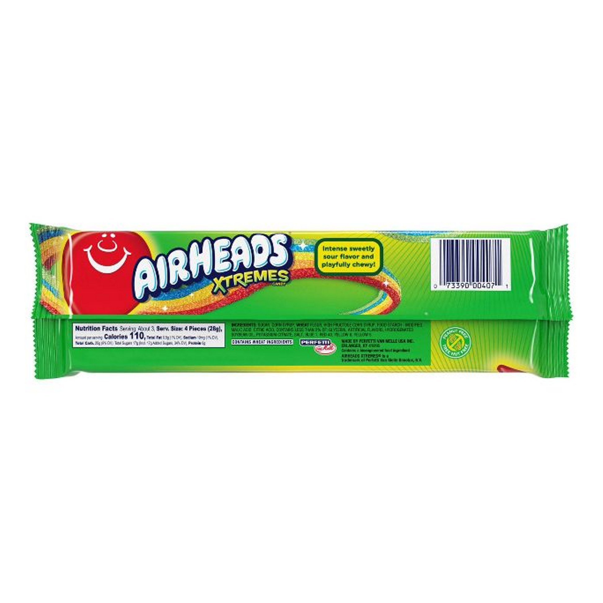 AirHeads Xtremes Sweetly Sour Candy Rainbow Berry 2 Oz