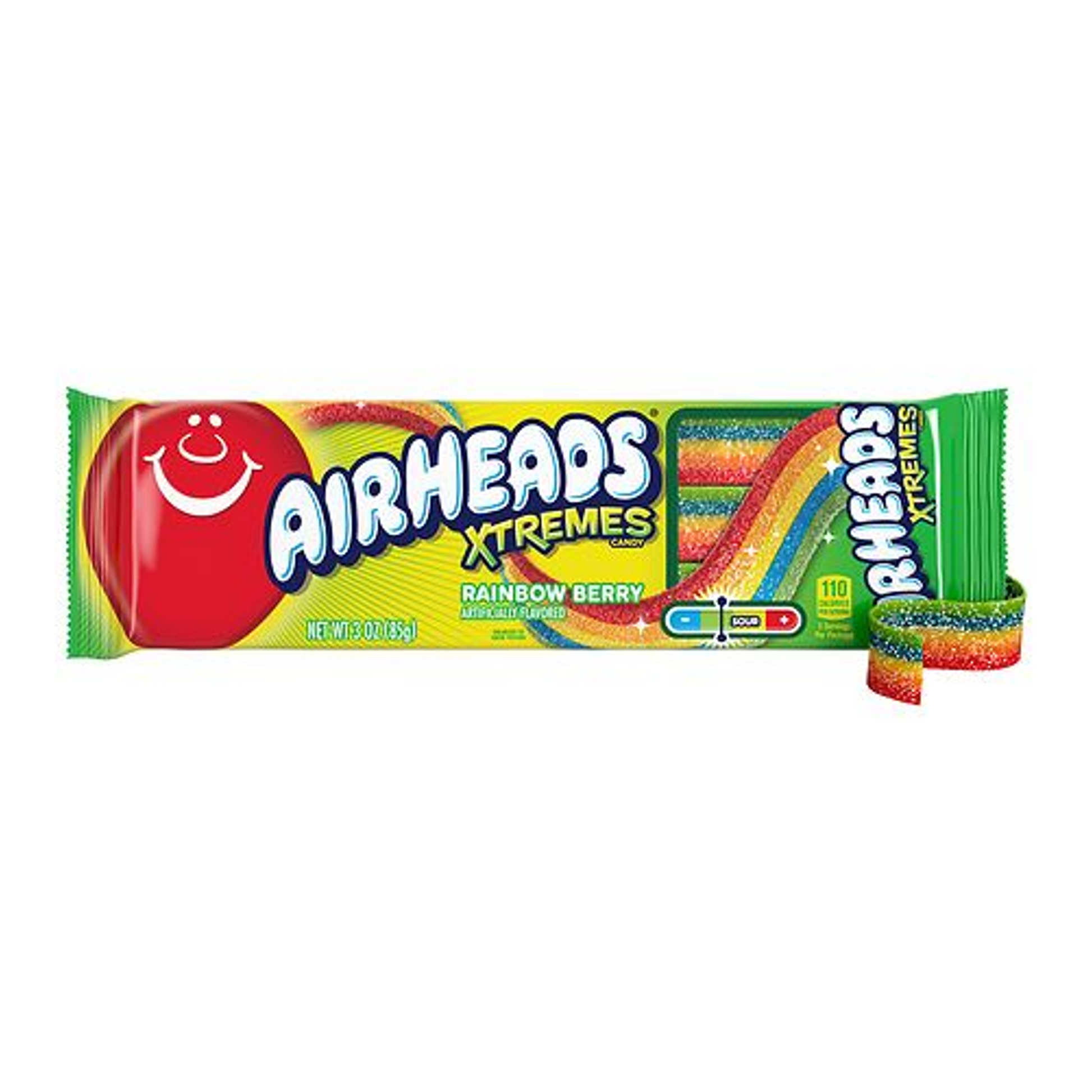 AirHeads Xtremes Sweetly Sour Candy Rainbow Berry 2 Oz