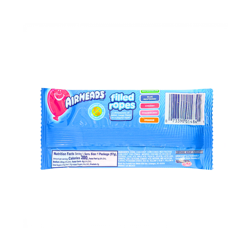 Airheads Filled Ropes Original Fruits 2 oz
