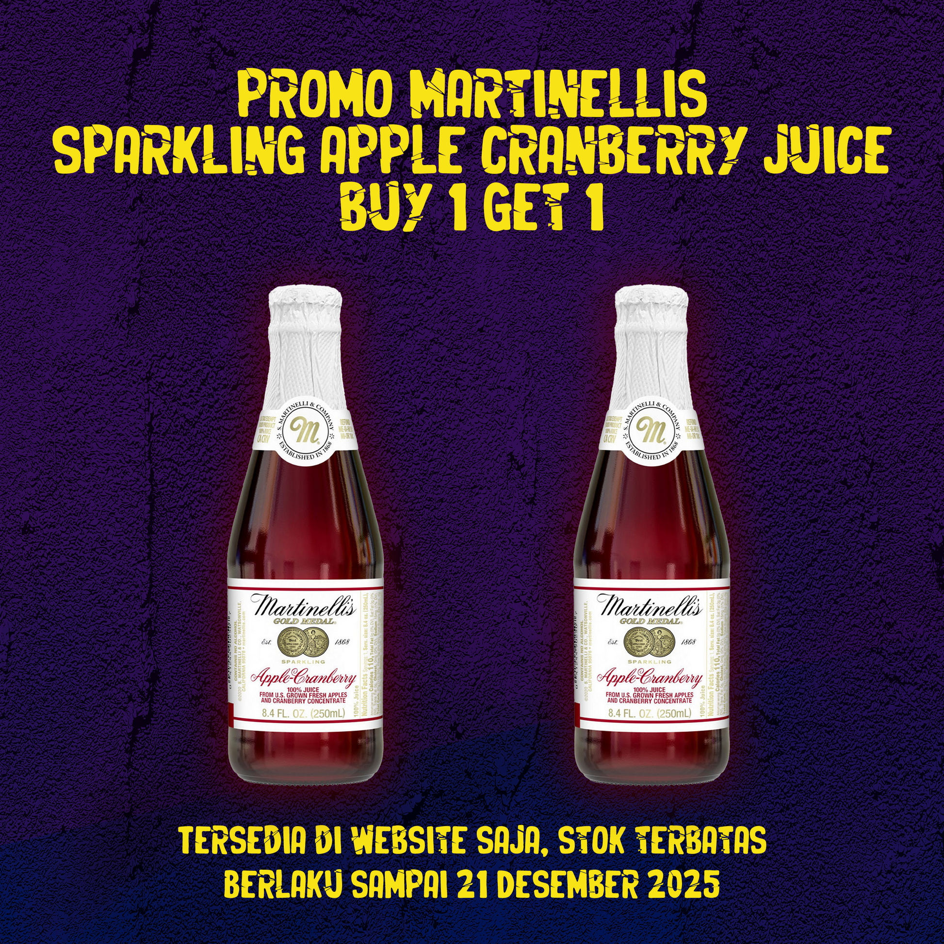 Martinelli's Sparkling Apple Cranberry Juice 8.4 fl oz