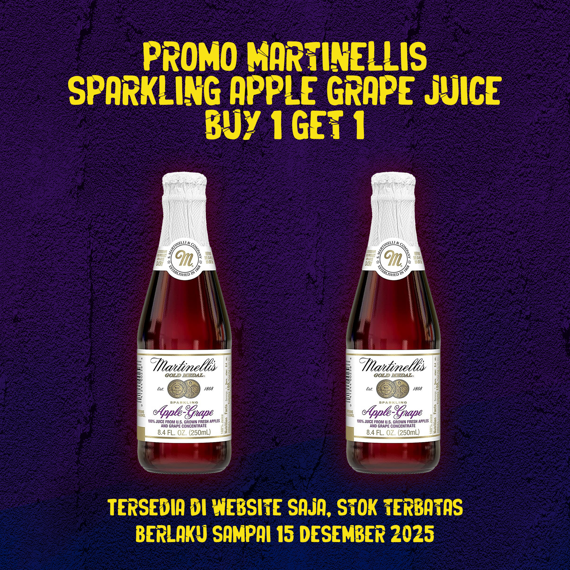 Martinelli's Sparkling Apple Grape Juice 8.4 fl oz