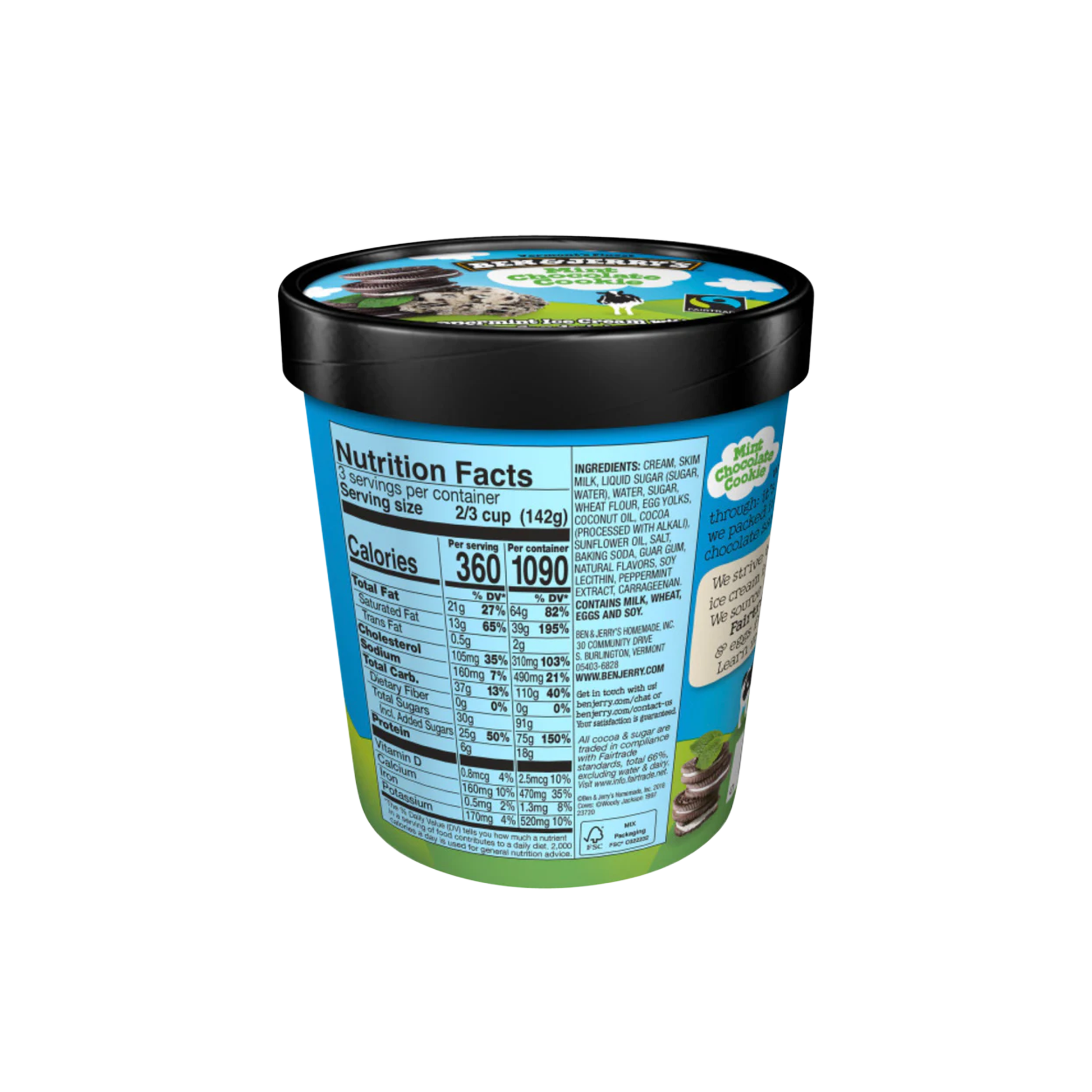 Ben & Jerry Mint Chocolate Cookie 1 Pint / 473 ml