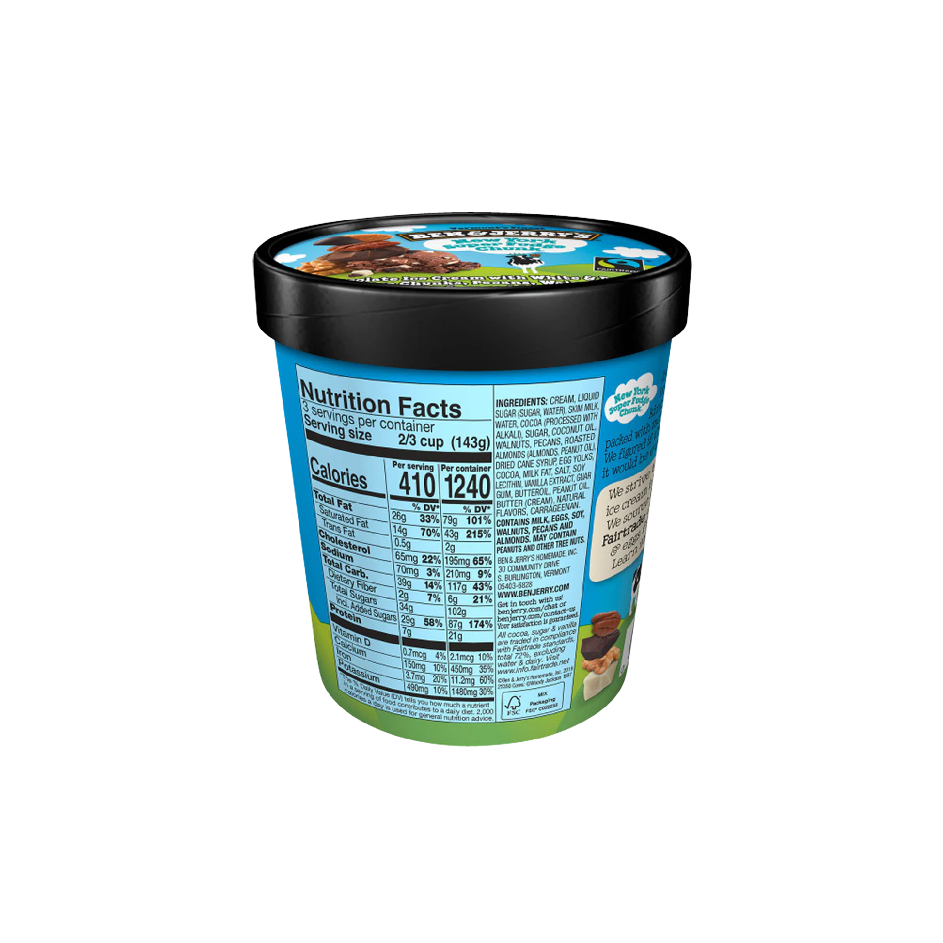 Ben & Jerry New York Super Fudge Chunk 1 Pint / 473 ml