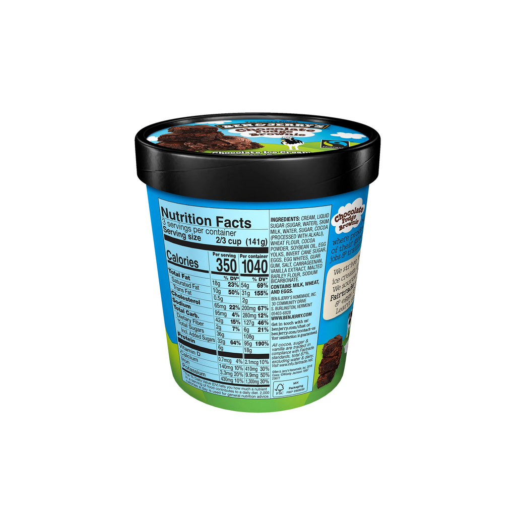Ben & Jerry Chocolate Fudge Brownie 1 Pint / 473 ml