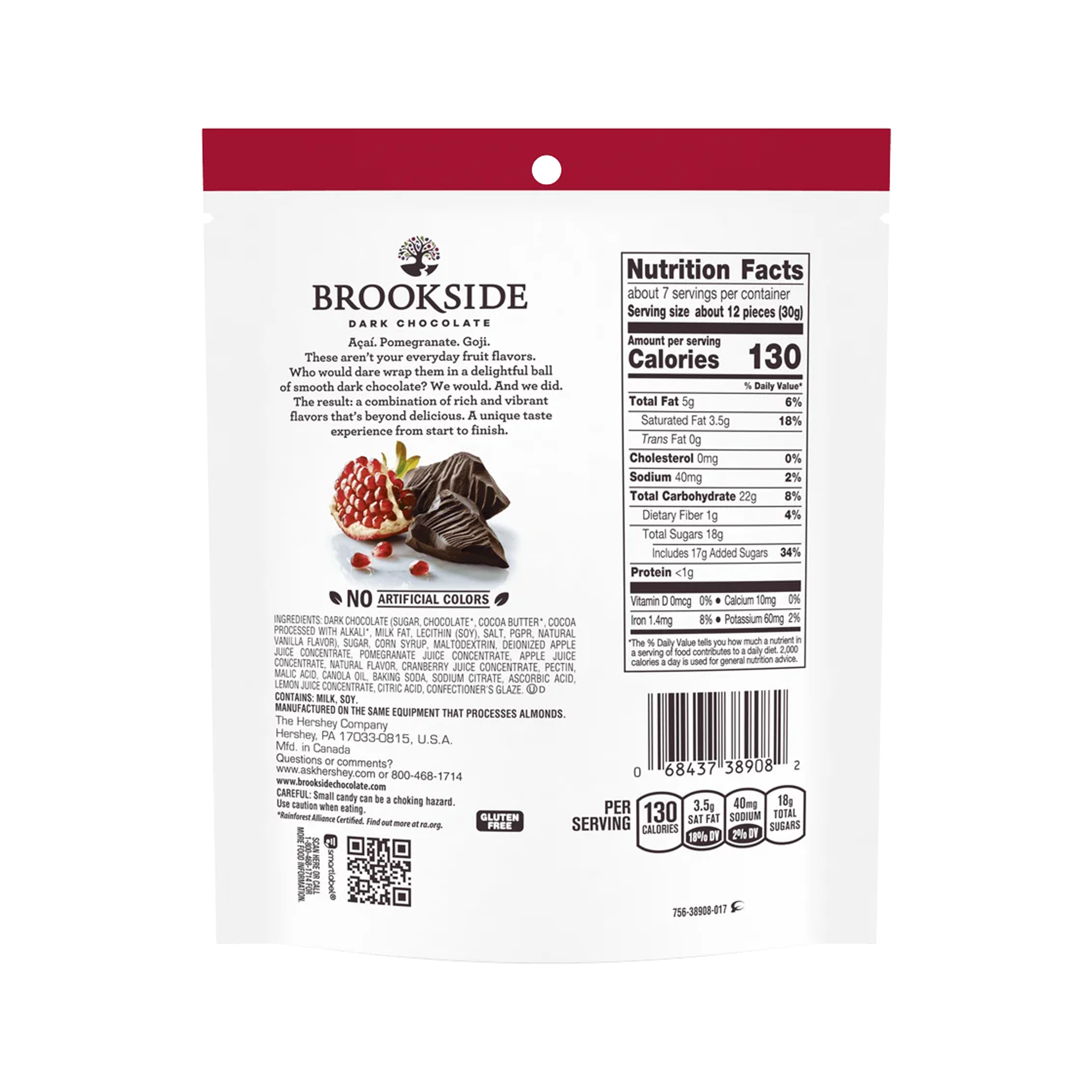 Brookside Dark Chocolate Pomegranate Flavor 7-Oz
