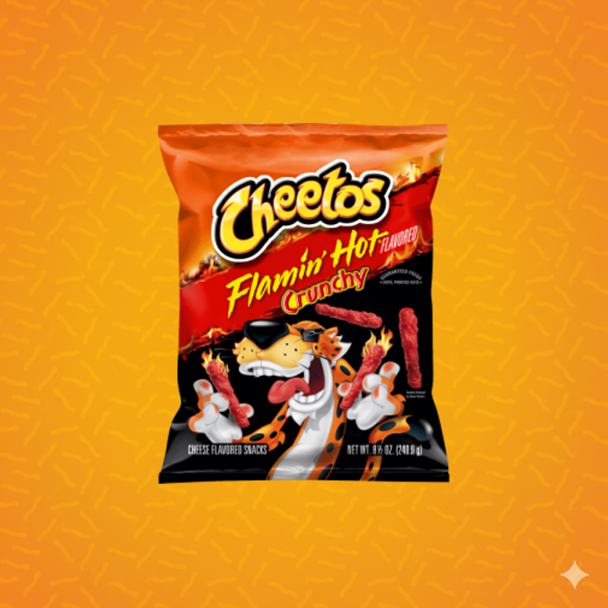 Cheetos Crunchy Flamin Hot 8 oz
