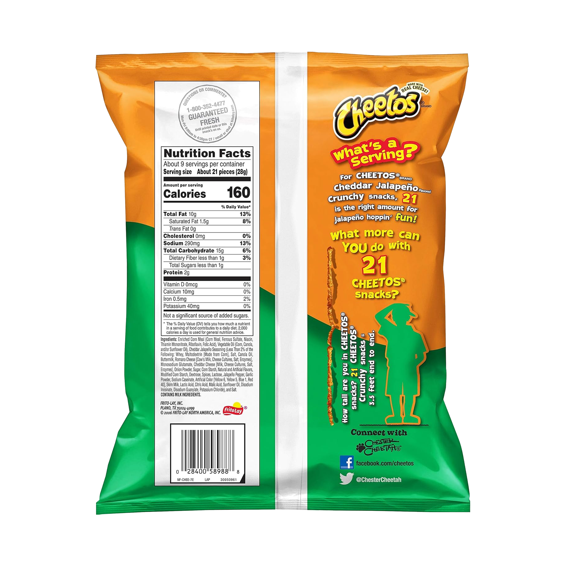 Cheetos Crunchy Jalapeno 8 oz (Wholesale)