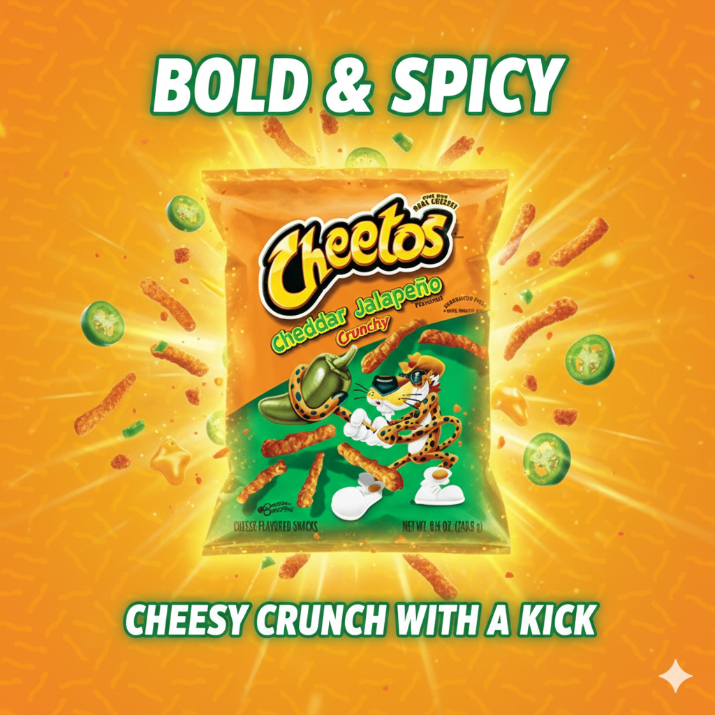 Cheetos Crunchy Jalapeno 8 oz (Wholesale)