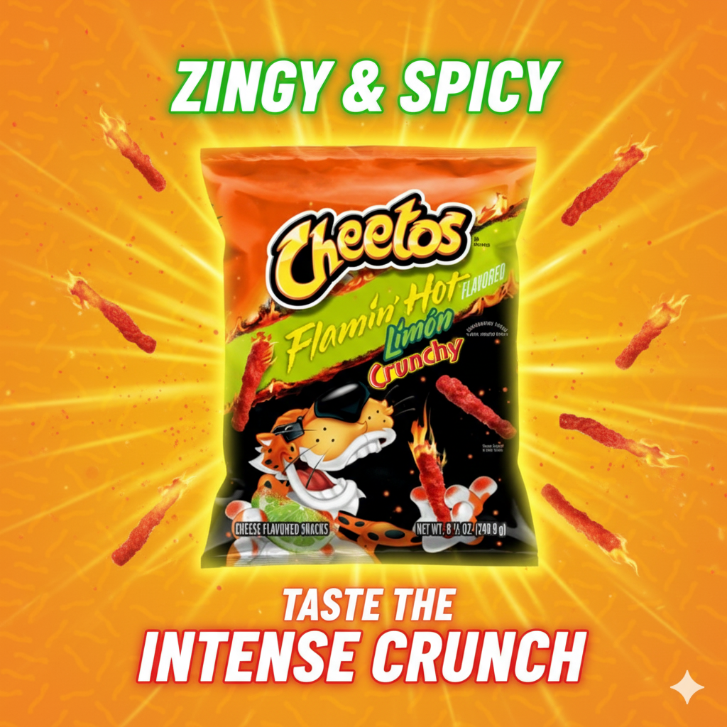 Cheetos Flamin Hot Limon 8 oz