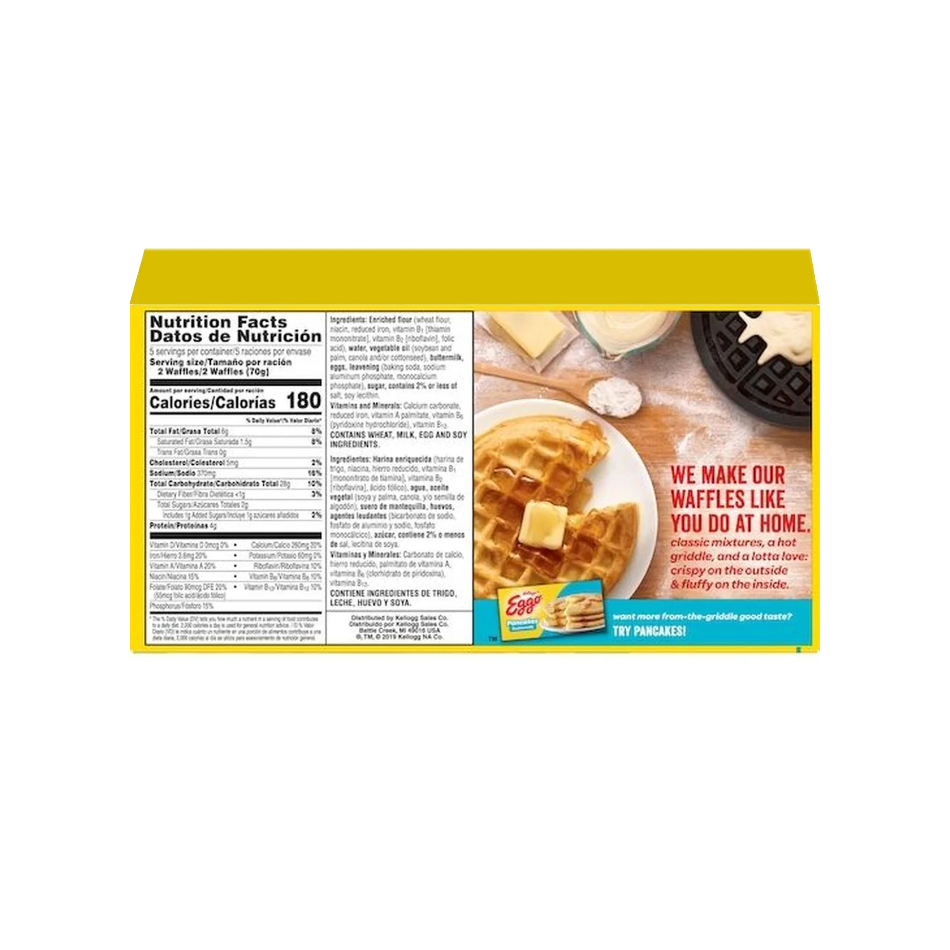 Kelloggs Eggo Waffles Buttermilk 12.3 oz