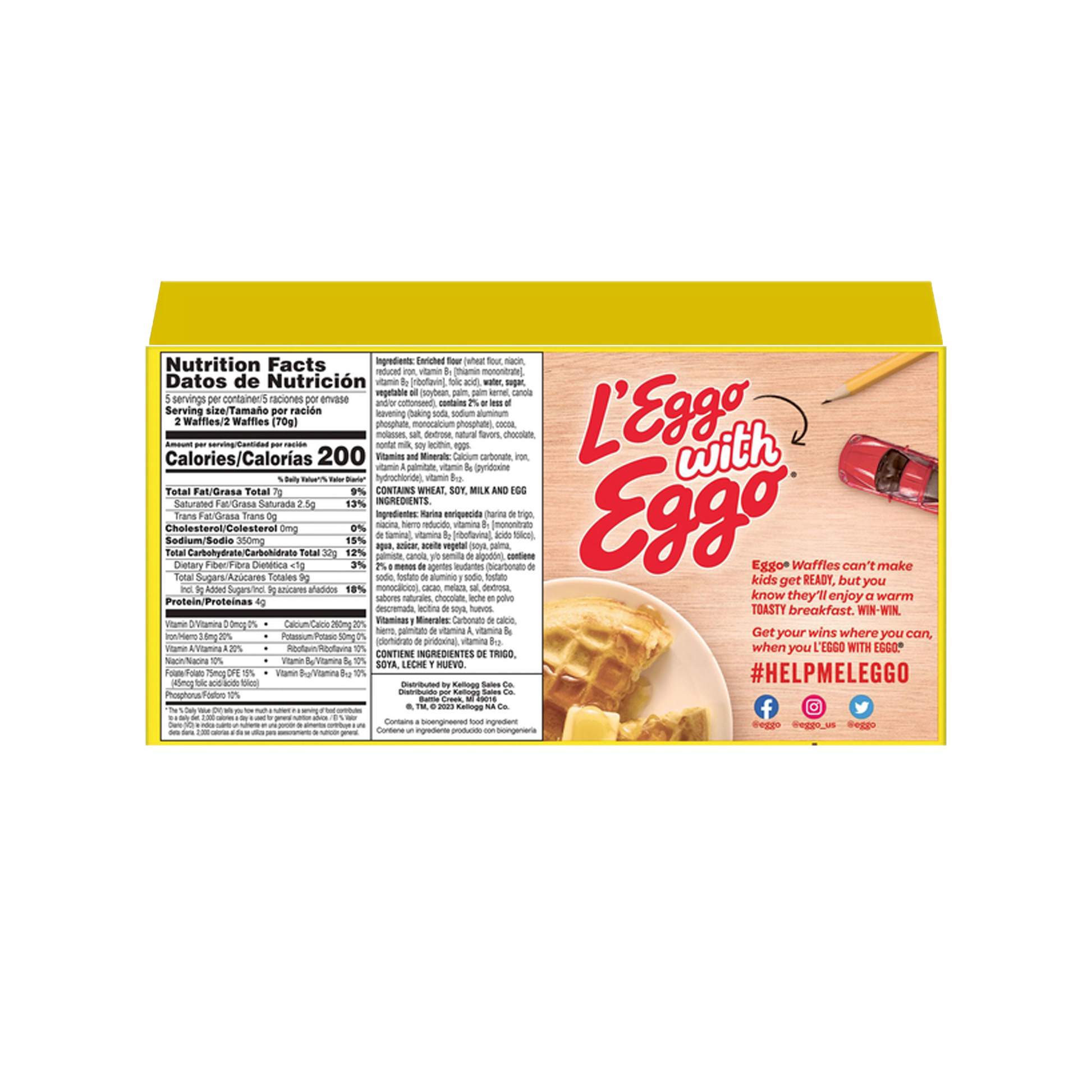 Kelloggs Eggo Waffles Chocolate Chip 12.3 oz