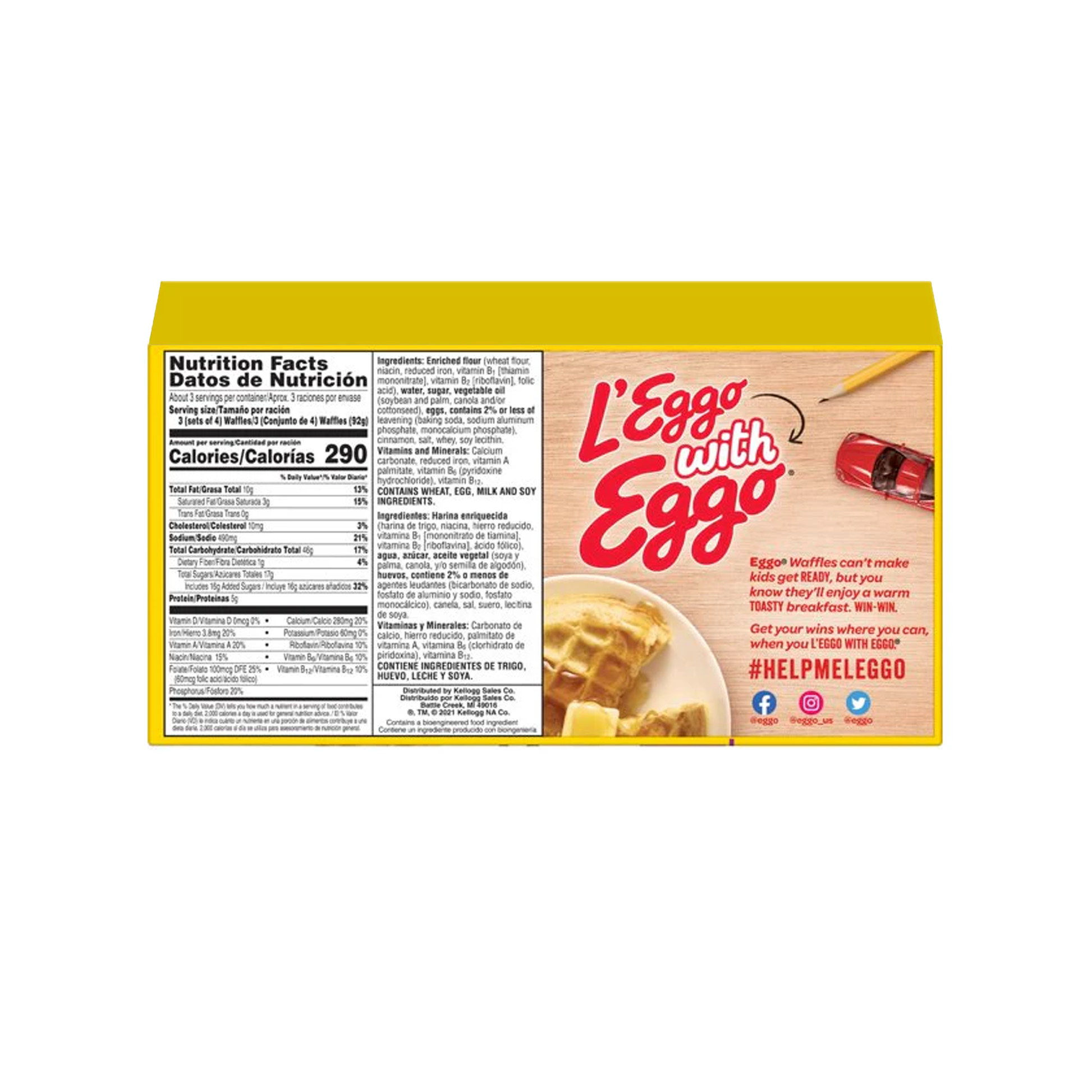 Kelloggs Eggo Pancakes Buttermilk Mini 14.1 oz