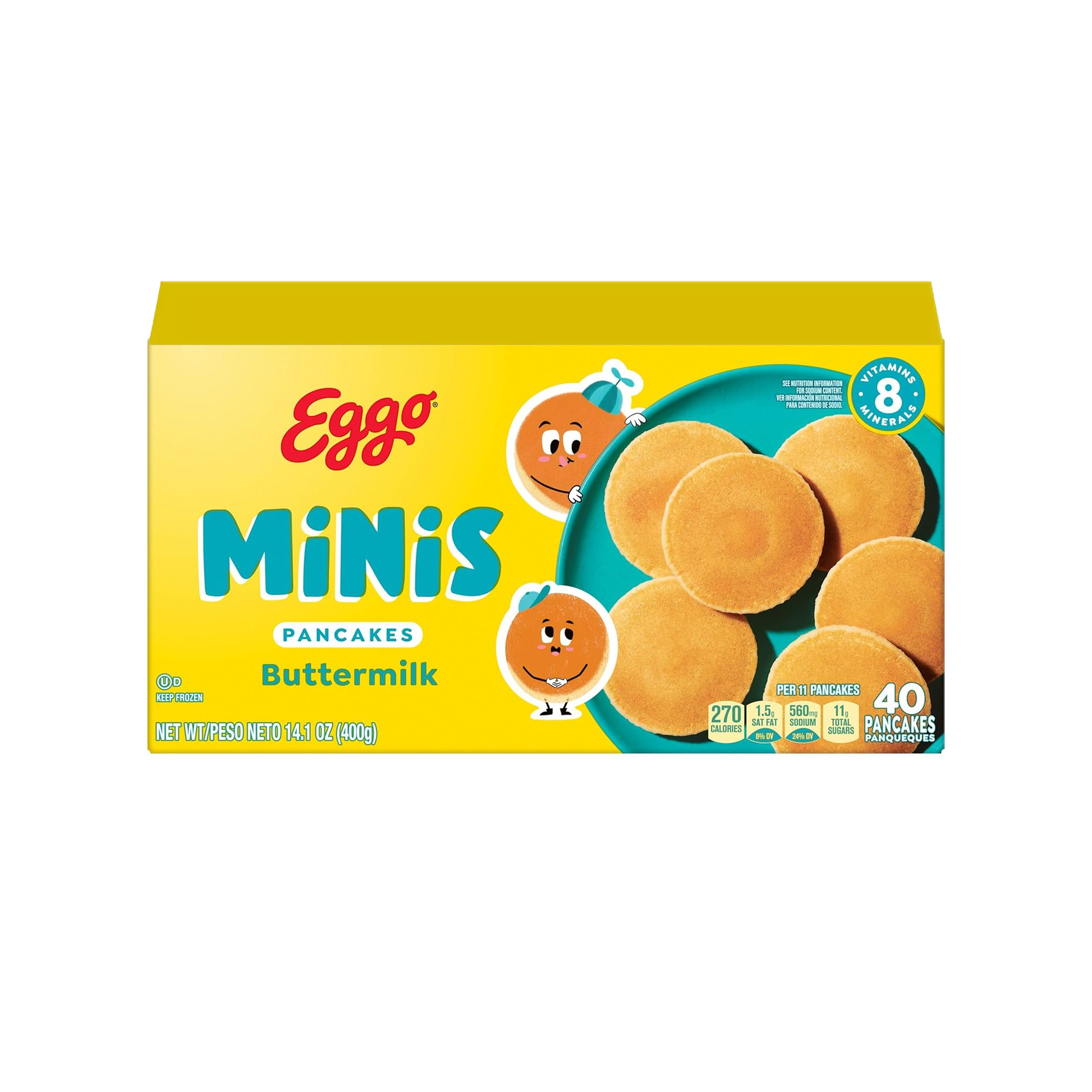 Kelloggs Eggo Pancakes Buttermilk Mini 14.1 oz