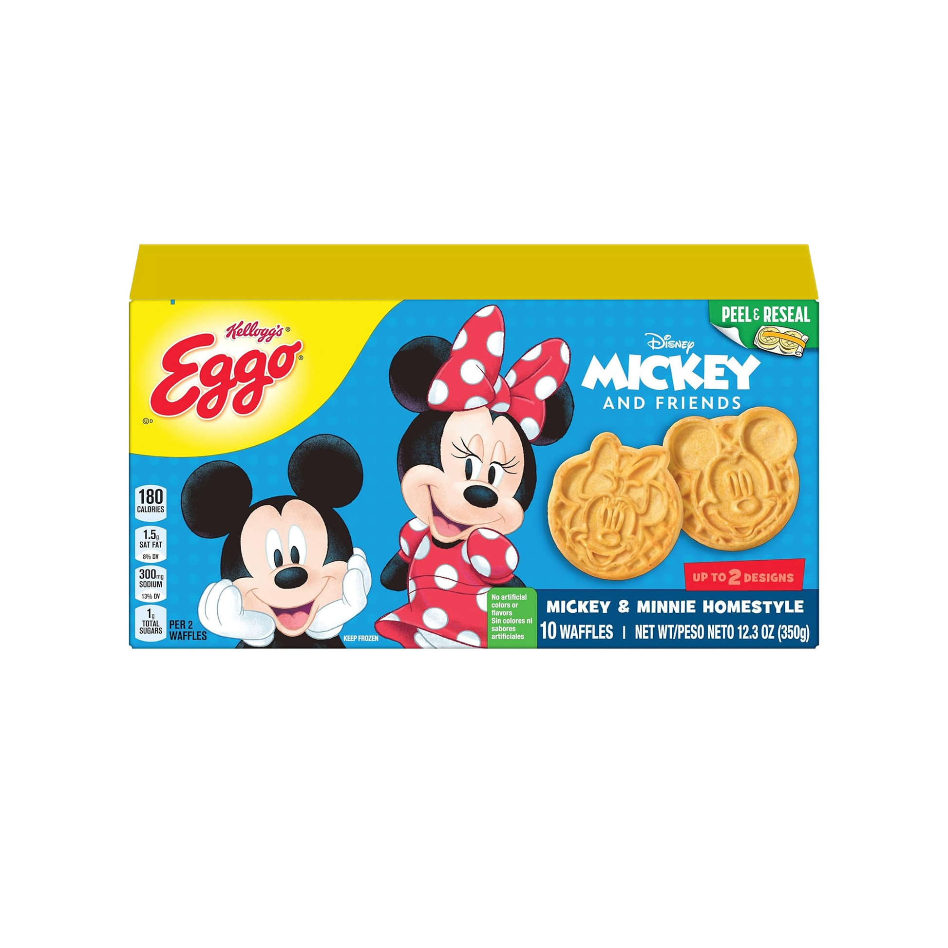 Kelloggs Eggo Waffles Mickey Mouse Homestyle 12.3 oz