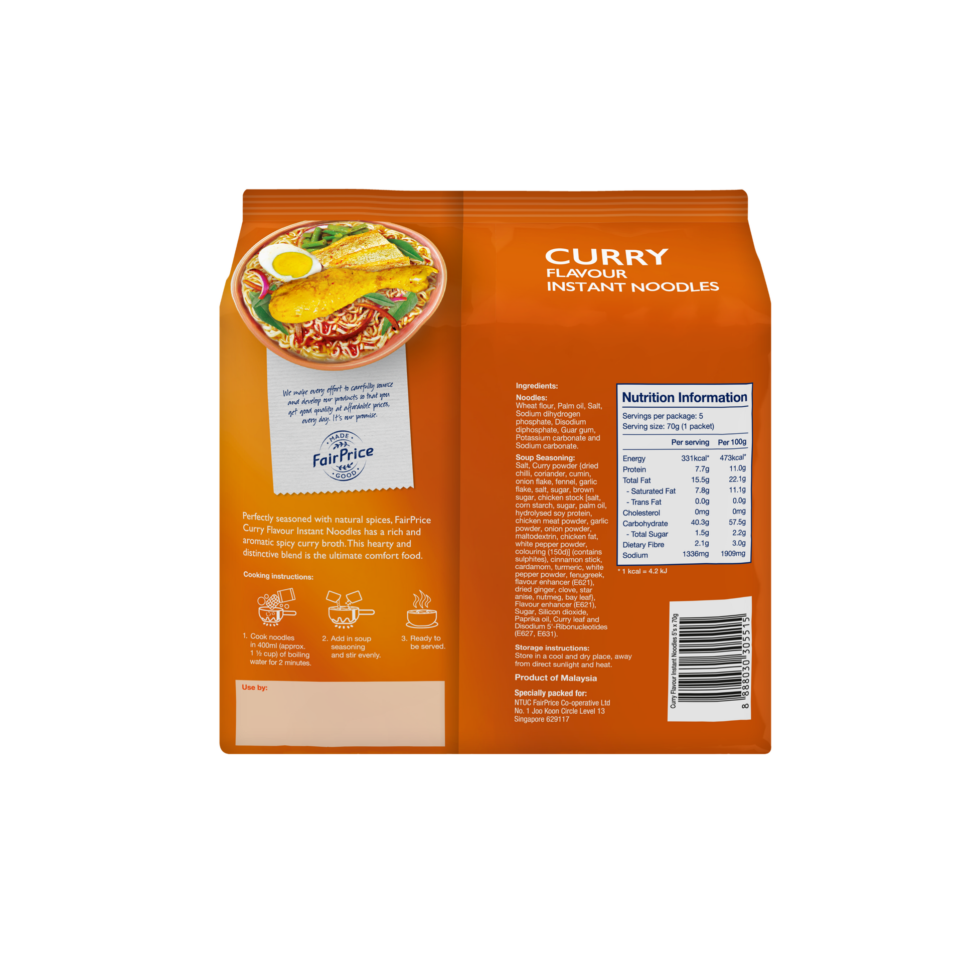 Fairprice Instant Noodles Curry Flavor