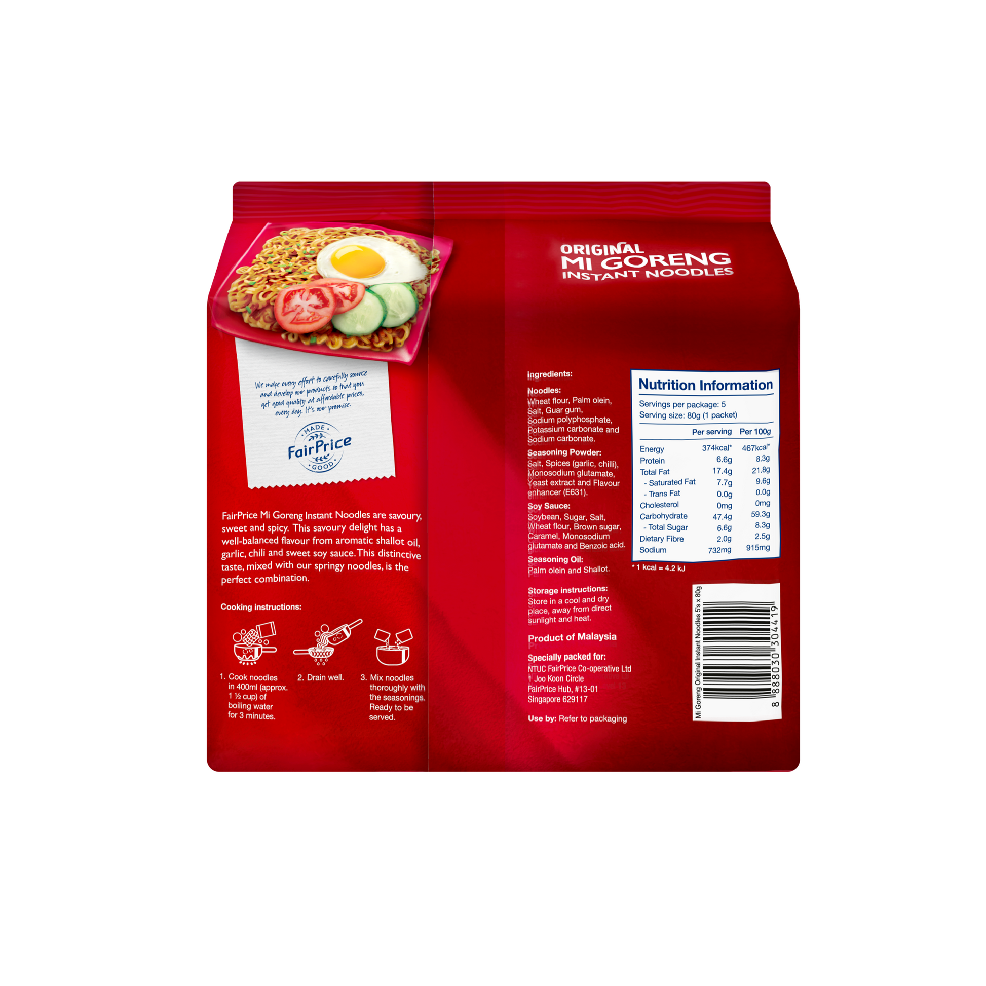 Fairprice Instant Noodles Mie Goreng Original