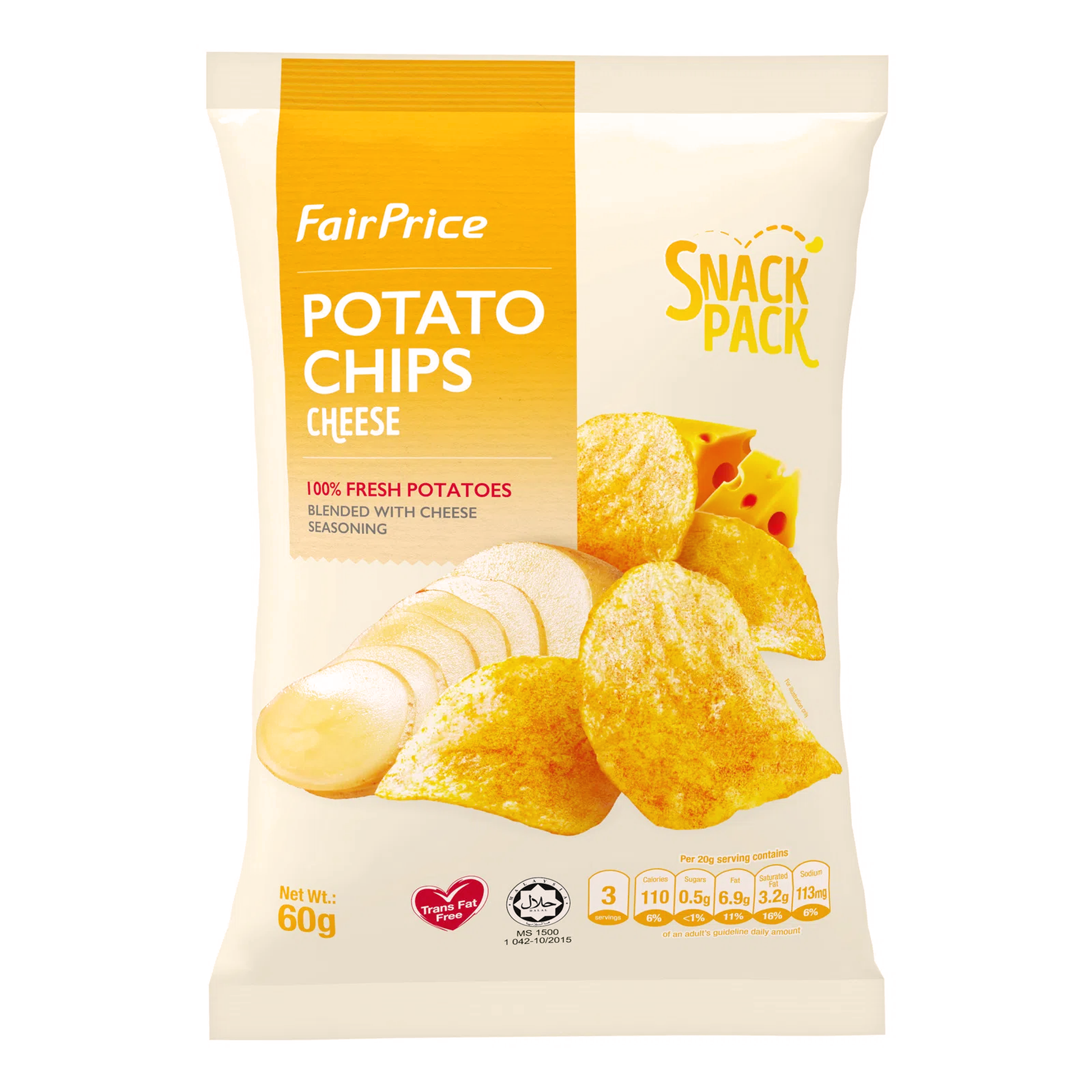 Fairprice Potato Chips Cheese 60 g
