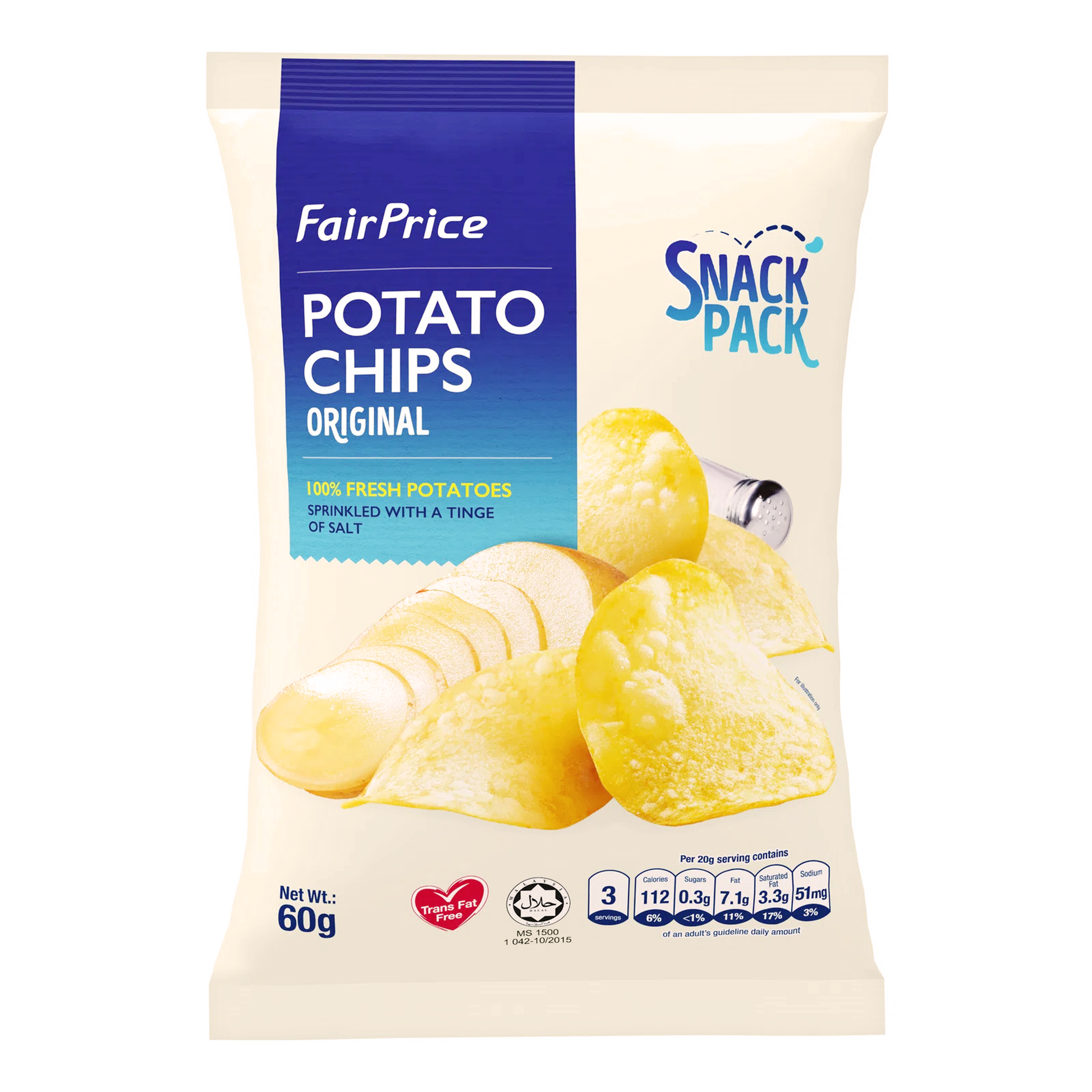 FairPrice Potato Chips Original 60g