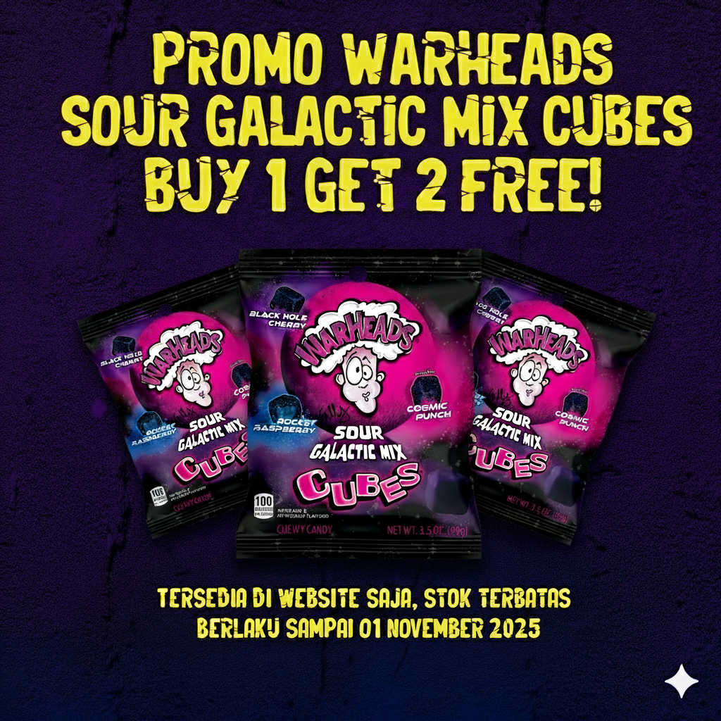 Warheads Galactic Cubes 3.5 Oz