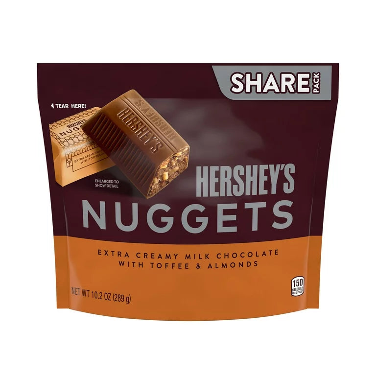 Hersheys Nuggets Toffee and Almond 10.2 oz