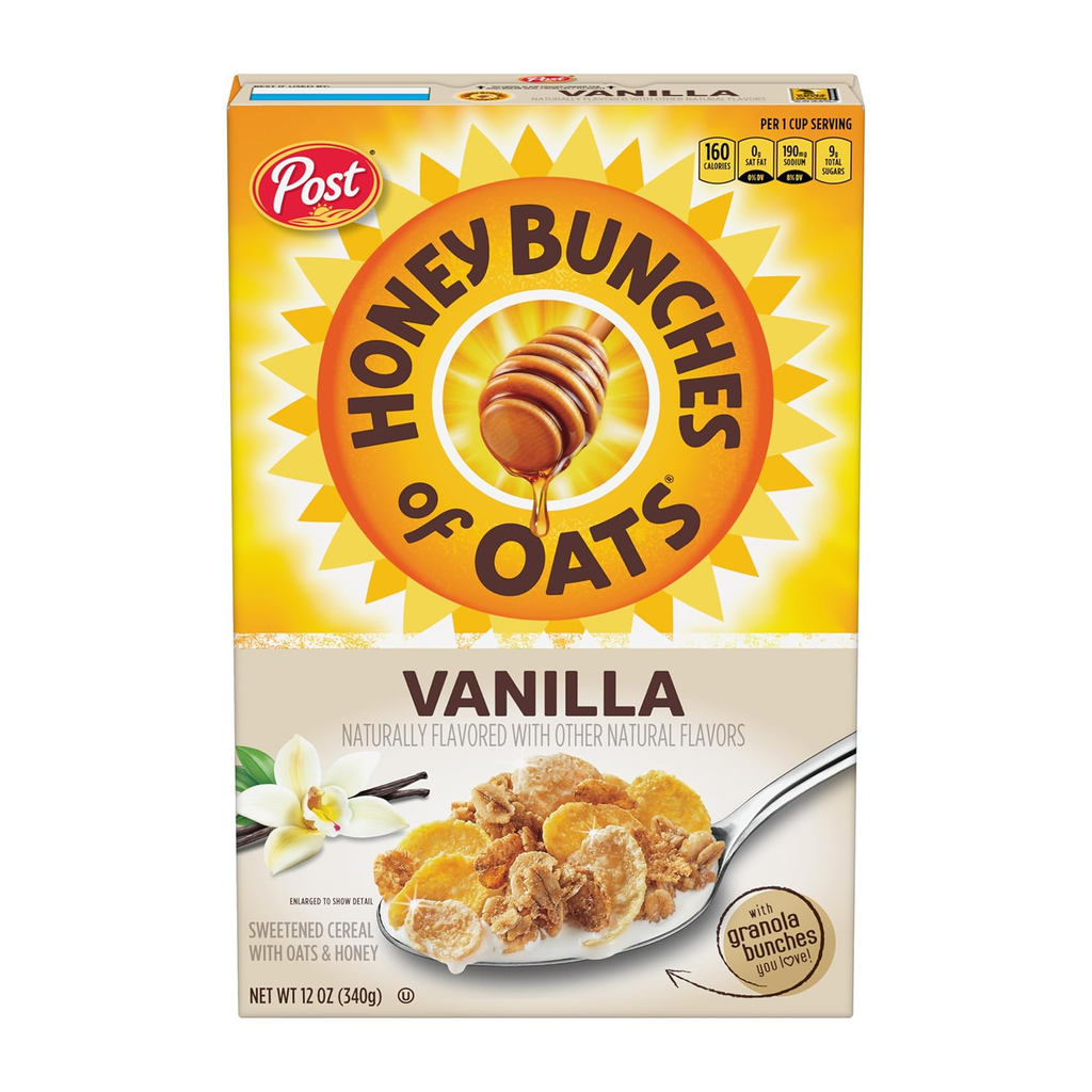 Post Honey Bunches of Oats Vanilla Bunches 12 oz