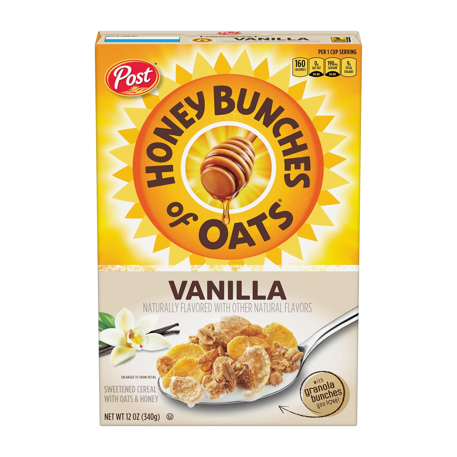Post Honey Bunches of Oats Vanilla Bunches 12 oz
