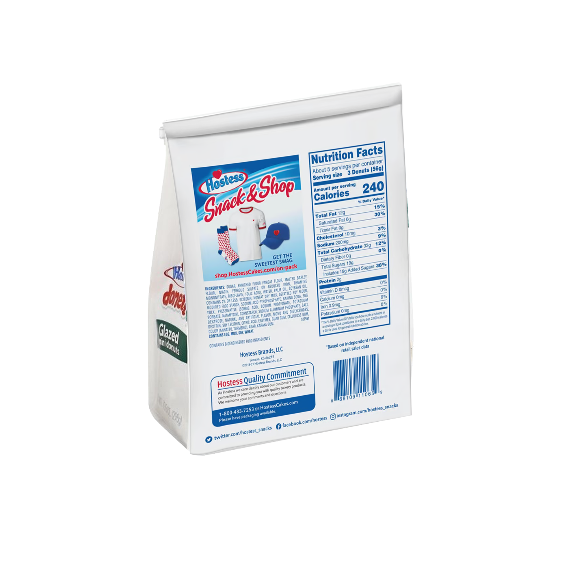 Hostess Donettes Glazed 10.5 oz