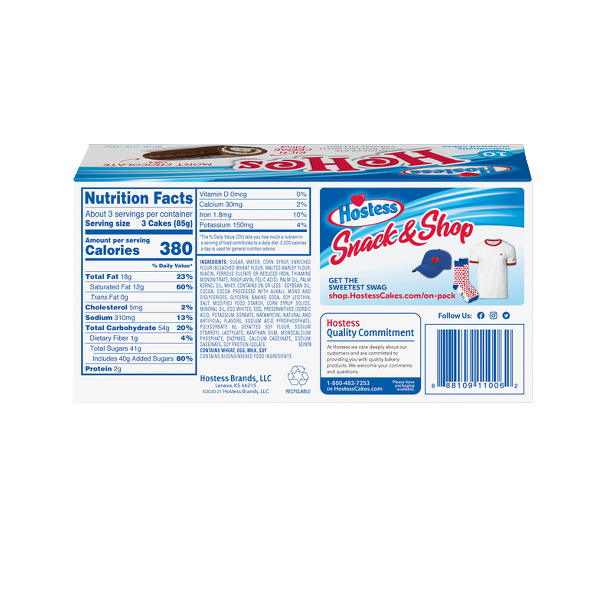 Hostess Hohos Chocolate 10 oz