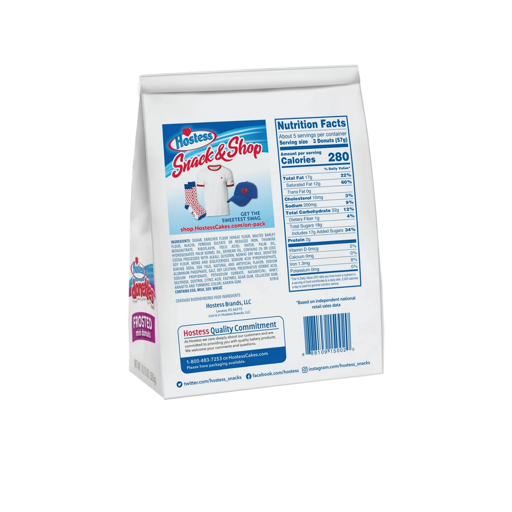 Hostess Donettes Frosted Chocolate 10.75 oz