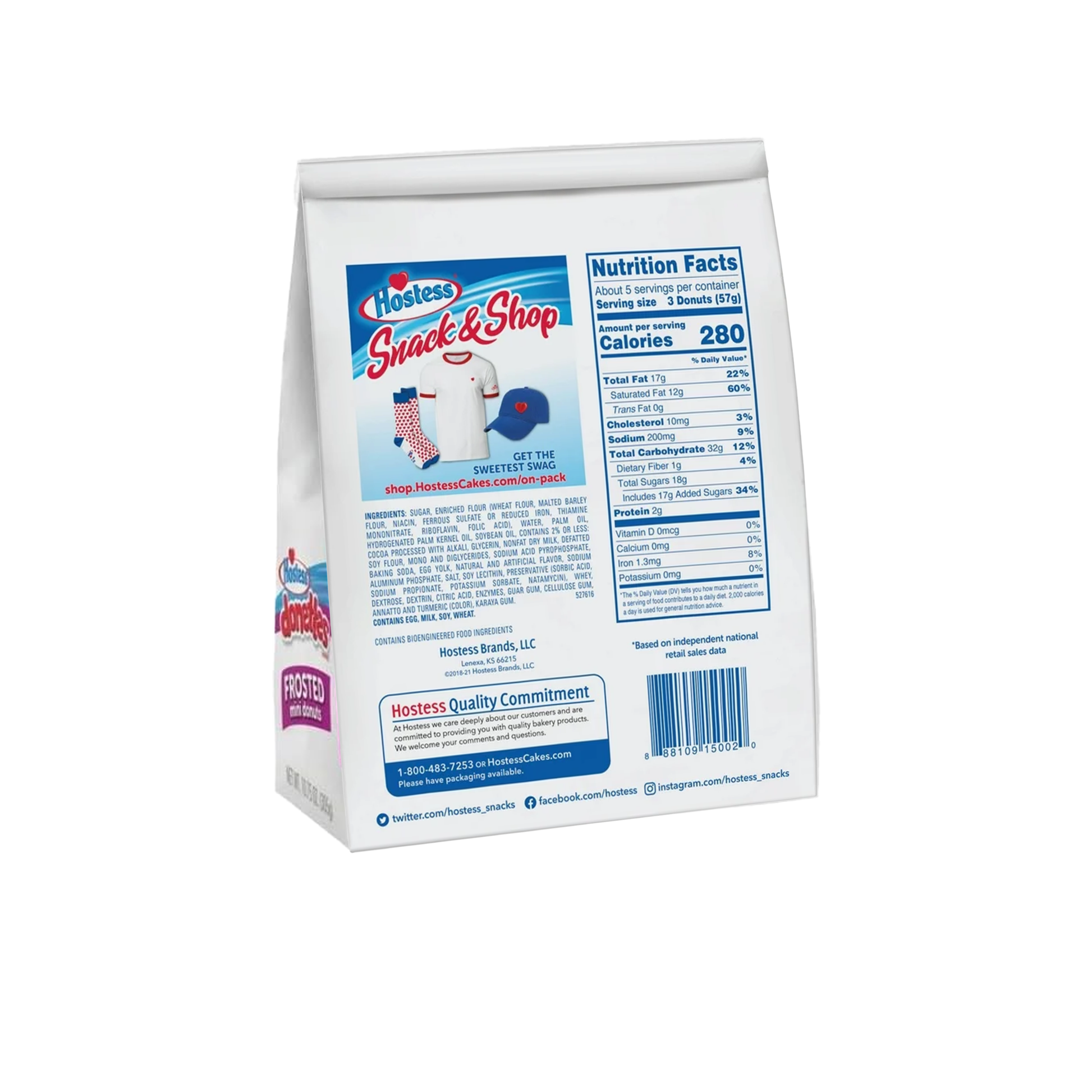 Hostess Donettes Frosted Chocolate 10.75 oz