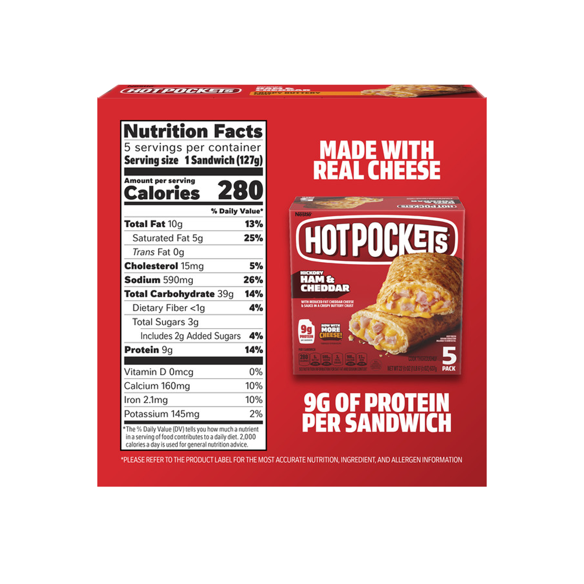 Hot Pockets Ham & Cheese 9 oz