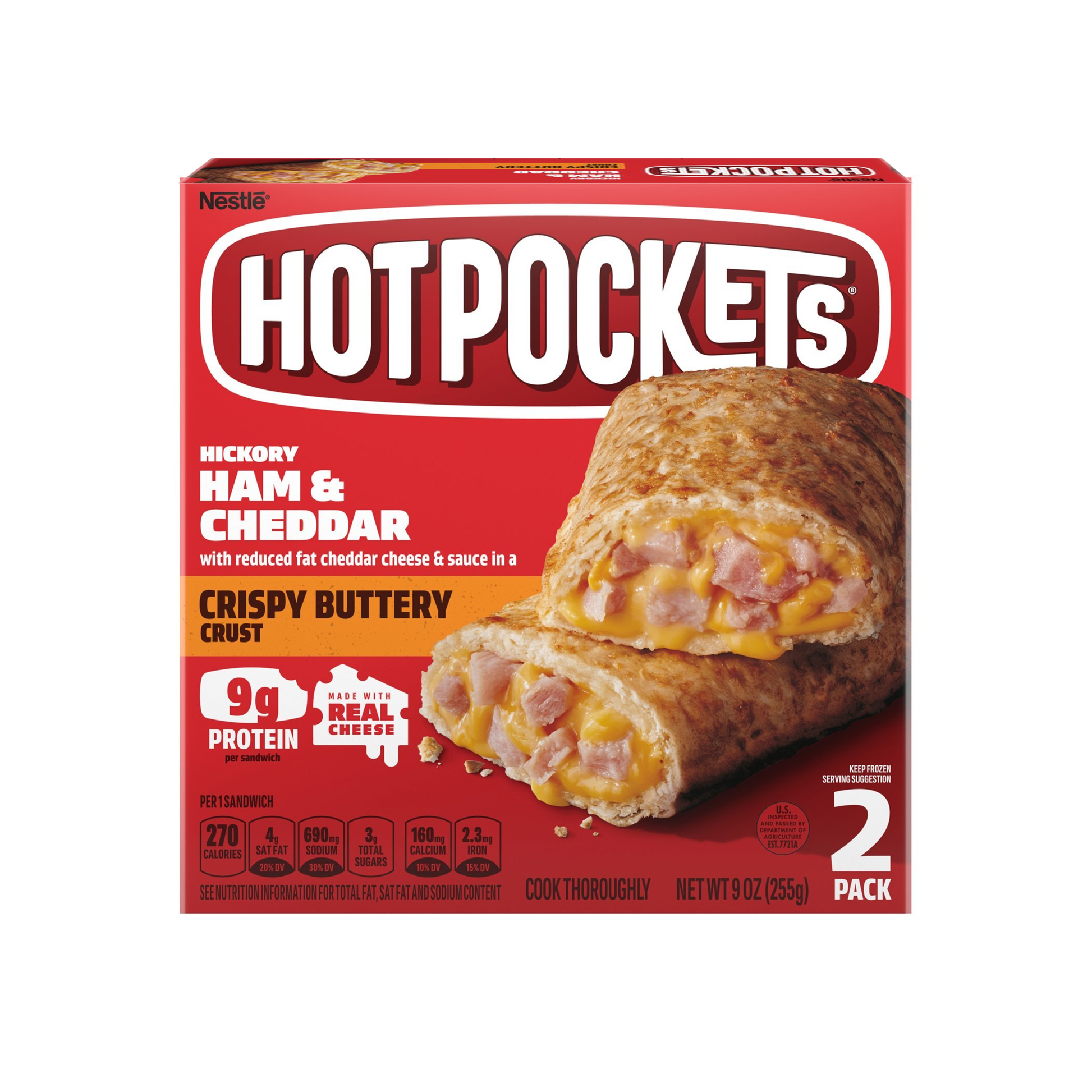 Hot Pockets Ham & Cheese 9 oz