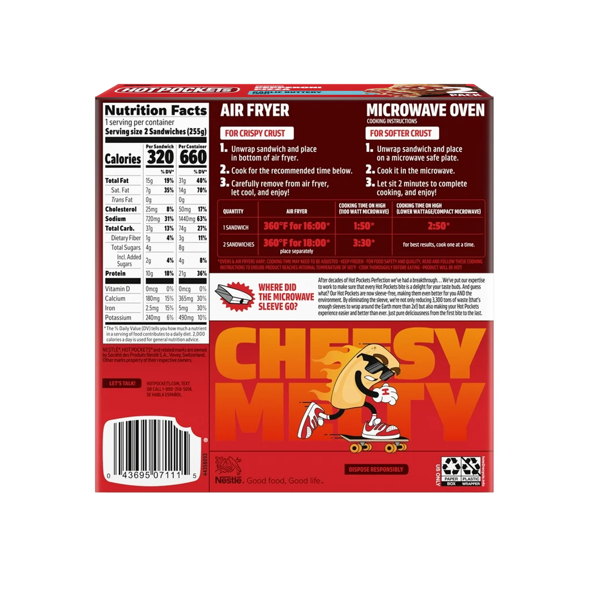 Hot Pockets Pepperoni Pizza 9 oz