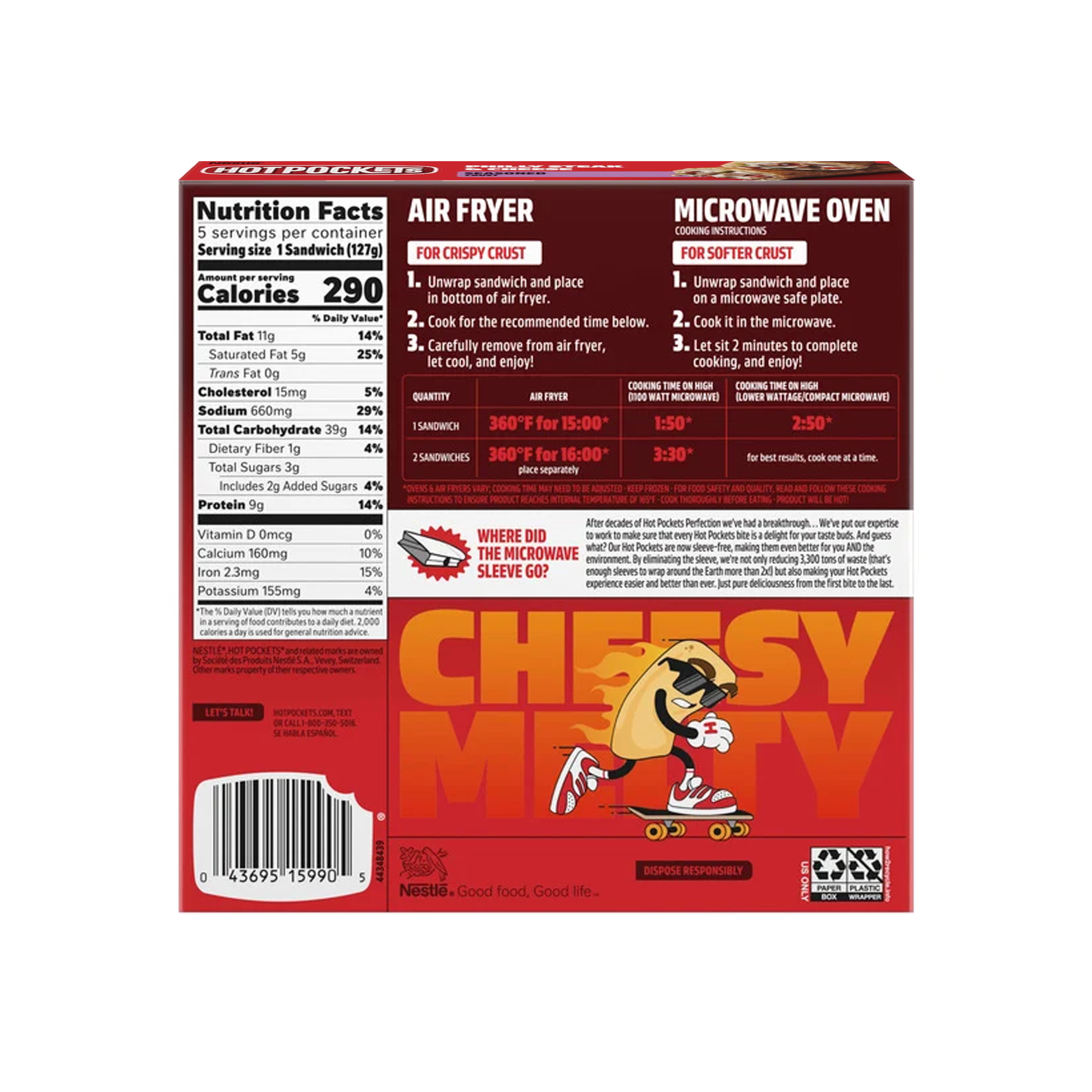 Hot Pockets Philly Steak & Cheese 9 oz