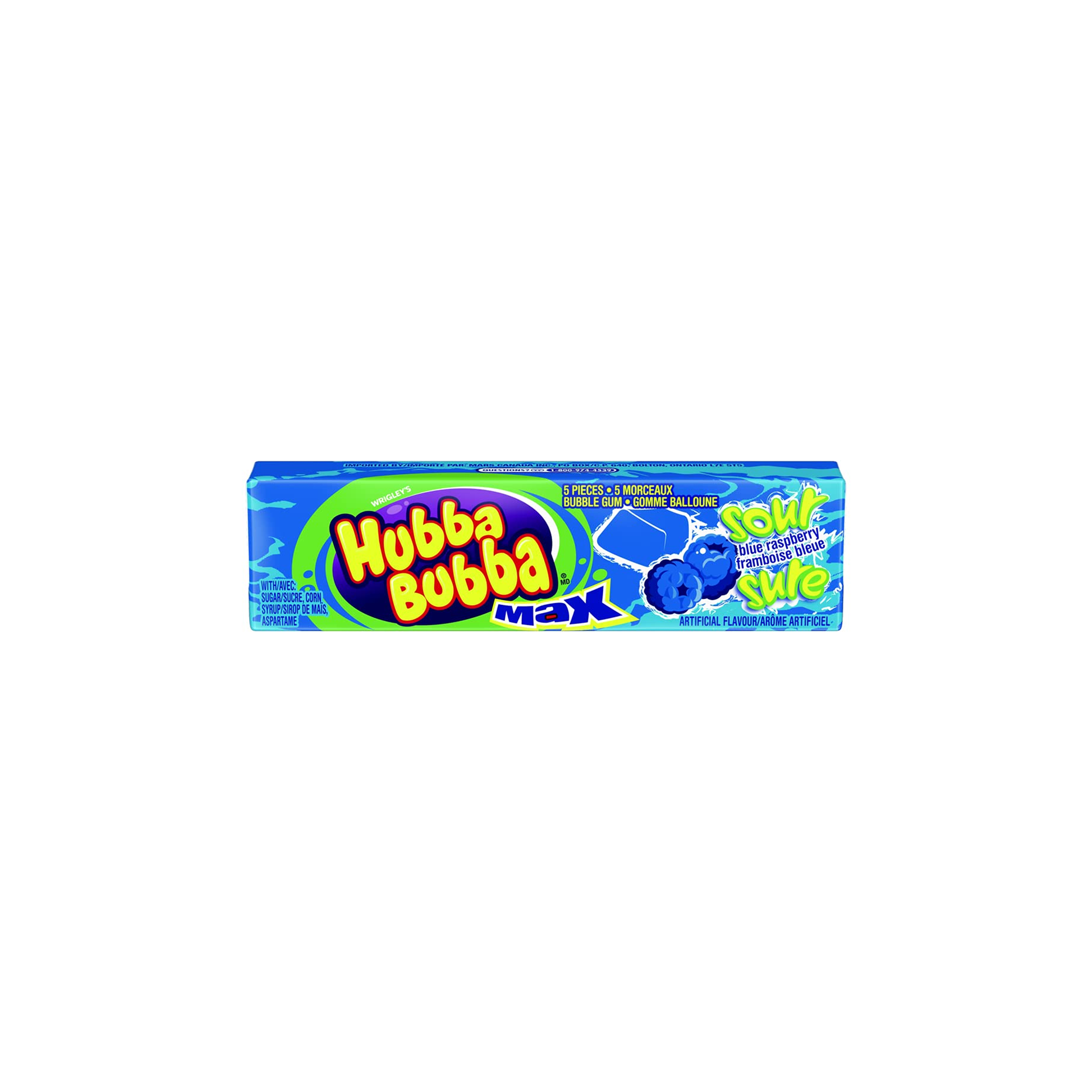 Hubba Bubba Max Sour Blueraspberry 5 pieces